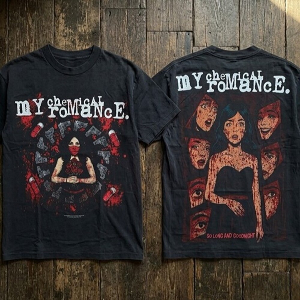 Vintage My Chemical Romance Helena T Shirt Band Merch Black
